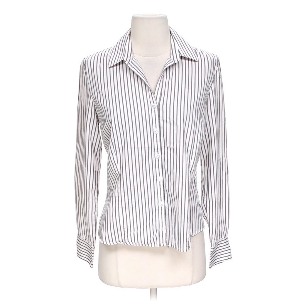 George Button Down Striped Blouse ~ Sz 4/6